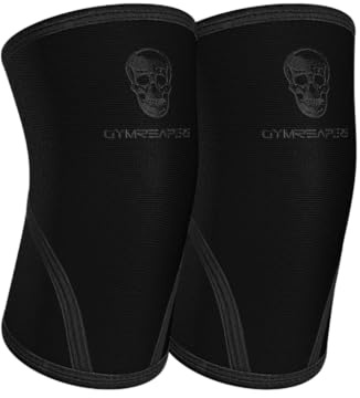 Gymreapers Manicotti per gomiti per sollevamento pesi, powerlifting, supporto e compressione per tendinite e sollievo dal dolore, 5 mm, in neoprene, per uomini e donne