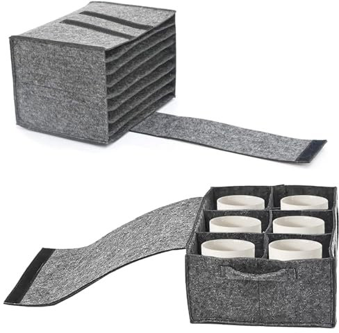 Filz Tassenhalter Camping, Wohnmobil Tellerhalter Filz, Filz Tassenhalter CampingAufhängen, Tellerhalter Wohnmobil Filz, für Aufbewahrung Teller,Tassen,Wein