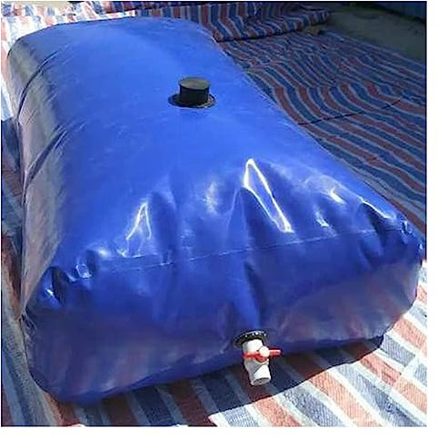 Vessie de stockage d'eau Conteneurs de stockage d'eau pliables, cuve de stockage d'eau d'urgence, grande vessie d'eau pour camping-cars, vessie d'eau portable, idéale pour les amateurs de survie (coul