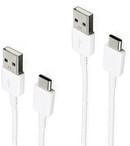 Lot 2 Câbles Origine pour Samsung Galaxy A15, A55, A35, A25, A05s, A34, A14, A23, A54, A33,... USB vs USB-C 120 cm, Synchro et Charge