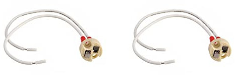 Niniang 2X Mr16/Gu5.3 Connecteur de Fil Principal de Câble En Céramique de Base de Support D'Ampoule D'Halogène LED de Prise