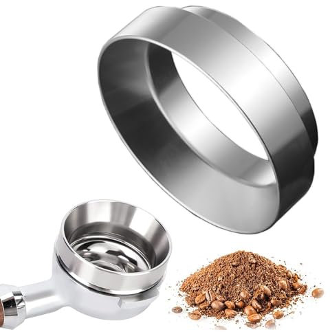 GIAK Espresso Dosiertrichter aus Edelstahl 58mm Kaffee Dosierring Siebträger Trichter zum exakten befüllen des Kaffeepulver,Fülltrichter zum präzisen tampern, Barista Zubehör (Dosiertrichter 58mm)