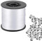 SRTSTR 200M Nylonfaden Transparent Reißfest 0.8mm Nylonschnur Angelschnur Transparent Durchsichtige Schnur mit 100 Aluminium Crimphülsen für DIY Crafting, Angel, Basteln, Schmuck, Aufhängen