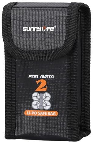 Sinyutia Für DJI Avata 2 Battery Safe Bag, Avata 2 Lipo Akku Aufbewahrungstasche, feuerfest & explosionsgeschützte sichere Transportschutzhülle für DJI Avata 2 Zubehör (für 1 Akku)