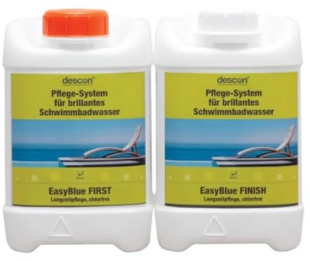 descon EasyBlue Promotion-Set (je 2,5 Liter First & Finish) - chlorfreie Wasserpflege