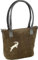 Trachten Ledertasche Schultertashe, Umhängetasche, 5 Farben (Braun)
