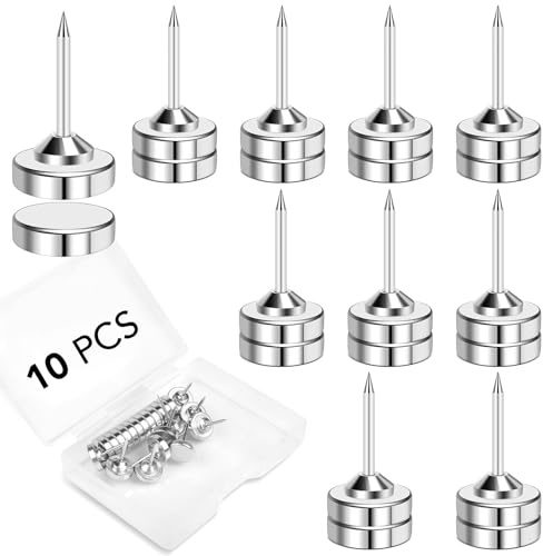 E BAVITE Magnetische Reißzwecken, 10 Sets, magnetische Reißzwecken für Wand, Pinnwand, Korktafel, niedliche dekorative Pinnnadel, Clips, Reißnägel für Poster, Aufhänger, Foto, Bild, Zubehör