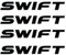 ZHSQXH Auto Aufkleber für Suzuki Swift Auto Karosserie Buchstaben Emblem Auto Body Aufkleber Abzeichen Sticker Logo Dekoration Autozubehör