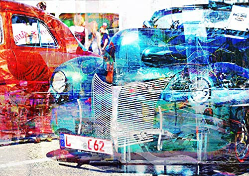 CALVENDO Poster 118,9 x 84,1 cm Querformat Amerikanische Oldtimer, Poster DIN A0 quer| Bilder, Kunstdruck, Wandbild, Wanddeko, Prints ohne Rahmen