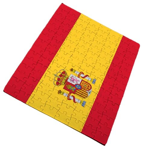 Puzzle TAMAÑO Aprox. A4 DE 120 Piezas Bandera ESPAÑA Pais Unido Orgullo español Rompecabezas puzle para Adulto