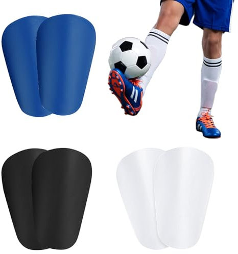 6 Stück Mini Football Shin Pads,Mini Schienbeinschoner für Fußball,Geeignet für Männer und Frauen, Kinder(3 Farben)