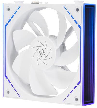 Thermalright TL-M12QRW 120mm Reverse Blade ARGB PWM Fans Black, 3-Pack | Single reverse blade fan for side or bottom intake, with 1500RPM PWM control and infinity mirror ARGB