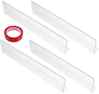 HOMSFOU 4pcs Window Sill Protector Window Guard with Wipeable Surface and Reliable Protection Abs Plastic Pad 28x7x3cm for Homes and Pet Shops Suitable for Cats and Families