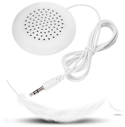 3,5mm Mini Altavoz PortáTil, Mini Altavoz para TeléFono con Interfaz De Audio Auxiliar De 3,5 Mm Altavoz De Woofer Micro USB con Cable para Mp3, Mp4, CD Player, Mobile Phone etc