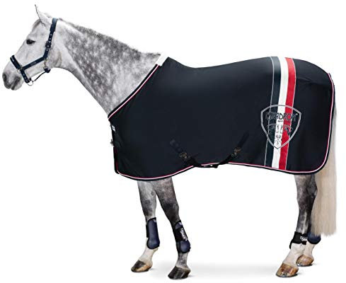Eskadron Basic Sports Selection Abschwitzdecke Jersey Stripe in Navy, Größe (cm):XXL (165cm)