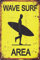 Visario Blechschild Bild Wave Surf 30x20cm 2343 Verschiedene Bilder, Wandbilder und Schilder zur Auswahl.