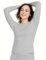 LAPASA Damen Innenfleece Thermo Unterhemd, Thermounterwäsche Oberteil Funktionsunterwäsche, L15 Hellgrau meliert (1 Pack), M