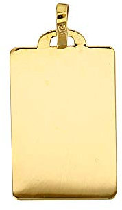 Jouailla - Placa rectangular para grabar en oro 375/1000 (395020)