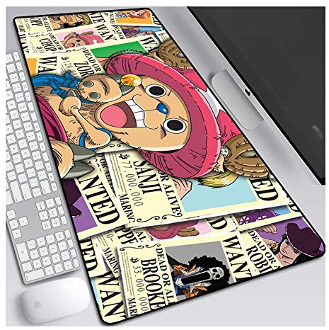 ITBT One Piece XXL Anime Alfombrilla para ratón 800 x 300 mm - Speed Gaming Mousepad - Mouse Pad para Ordenador - 3mm Goma Antideslizante, para Gamers Ordenador, PC y Laptop, G
