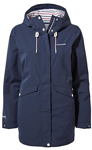 Craghoppers Women's Salia Jackets Waterproof Shell, Navy Blue, 12 Regular