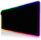 CSL - RGB Gaming Mauspad - Schreibtischunterlage - 900x400 mm Übergröße - XXL Mousepad - Multi Color - 11 Beleuchtungs-Modi - 7 LED Farben Plus 4 Effektmodi - abwaschbar - schwarz