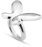 Uno de 50 Ring aus Sterlingsilber aus Metalllegierung aus Sterlingsilber mit großer Schmetterlingsform