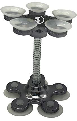 Pirox Wonky Monkey - Supporto snodato per smartphone, 10 ventose, nero