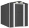 vidaXL Capanno da Giardino Antracite 192x274x223 cm in Acciaio Zincato
