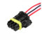 Hengliang Store 3 Pin 0,6 mm Auto Molex Spiegel Blinker Wasserdichtes Kunststoffgehäuse Elektronischer Stecker Kabelbaum Mantel 52117-0341 (Farbe: 3P der Buchse, Größe: 5 Sets)