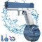 Shunfaji Pistolet a Eau électrique, à Automatique, Fortement étanche l'air, Deux compartiments eau remplaçables, Batterie rechargeable par USB, Pour jeux d eau,l'été, Piscine,Plage (Bleu)