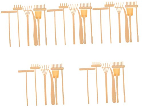 STOBOK 30 STK Zen-sandtischrechen Mini-Zen-gartenzubehör Zen-Garten Für Den Schreibtisch Bausatz Sandgarten Sandkasten Rakea Mini-Zen-gartengeräte Rock'n'roll Zen Garten Plastik Kind
