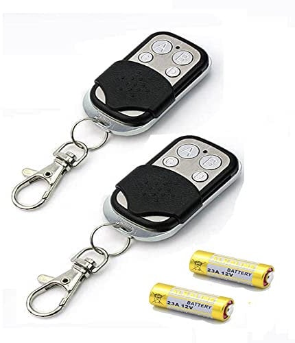 Enterelettronics 2 TELECOMANDI PER CANCELLO AUTOMATICO A 433,92MHZ A CODICE FISSO +2 BATTERIE OMAGGIO NB. NON DUPLICA i telecomandi ROLLING CODE (codice variabile) CONTATTACI PER LA COMPATIBILITA'