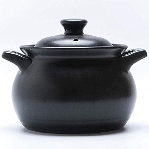Clay Pot for Cooking Clay Casserole Pot Terracotta Stew Pot Ceramic Casserole - The Open Flame (Capacity 3.5l)