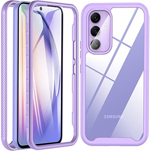 BESINPO For Samsung Galaxy A54 Case, Shockproof 360°Full-Body Protective Cover PC Bumper Heavy Duty Phone Case for A54/A54 5G (Violet)