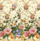 Wachstuch Tischdecke 110 x 140cm, Wachstischdecke abwaschbar, Wachstuchtischdecke wasserabweisend (Rosen Creme 93b)