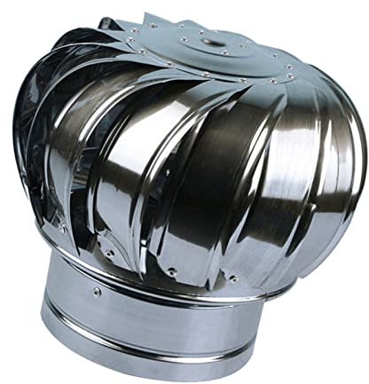 Extracteur De Fumées Rotatif Galvanisé pour Poêle, Chapeau De Cheminée en Acier Inoxydable Fonctionne sans Électricité, Solide Et Résistant À La Pression, Antirouille Rotatif Casquette