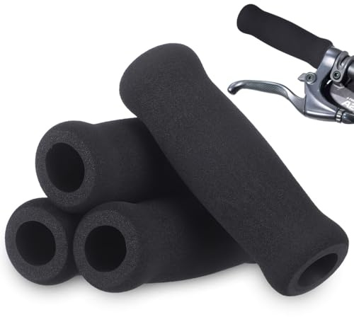 JOINPAYA Bike Handlebar Covers 4-Pack Sponge Grips Lightweight Shock-Absorbing Handle Holders for Comfortable Cycling with Heat Insulation and Vibration Dampening