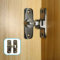 Pexintek Petit Verrou de Porte Coulissante à 90 Degrés pour Portes IntéRieures Loquet de Portes à Ouverture Double Vintage pour Cuisine,Chambre,Salle d'éTude,Salle de Bain,Armoire(Gris Argenté)