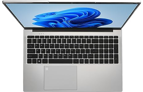 Aeun Laptop Desktop, Laptop Quad da 2,9 GHz, Batteria Ultra Sottile IPS da 17,3 Pollici per la Scuola (16+256G Spina Europea)