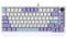 Ajazz AK820 - Teclado mecánico para juegos con 75% de junta de cable con perilla de volumen, LED orientado al sur, espuma Poron, teclas PBT, teclado RGB programable de intercambio en caliente