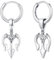 OHAYOO Keltische Pfeil Ohrringe 925 Sterling Silver Amulett Ohrringe Herren für Zweimaliges Tragen Abnehmbar Wikinger Keltischer Schmuck für Herren Damen Männer Sohn Jungen