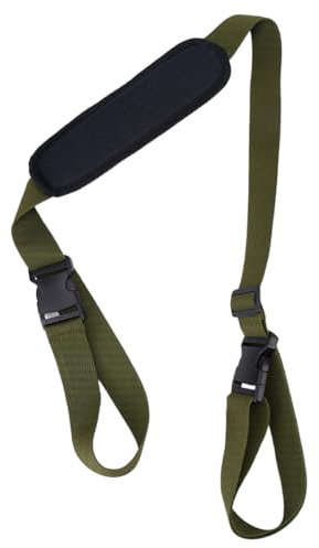 GORGECRAFT Adjustable Carrying Strap Beach Chair Backpack Anti-Slip Shoulder Carry Straps Replacement Universal for Foldable Bikes Scooter Camping Backpacking Picnics Outdoor Olive Green 106-176cm