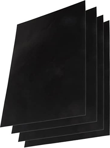 TEHAUX 4 Stück entfernbarer Tafel-Wandaufkleber Tafelaufkleber aus Vinyl Tafelpapier Selbstklebende Tafel schwarze Tafelaufkleber wandtattoo tafel magnetisch Hintergrund