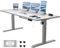 JUMMICO Höhenverstellbarer Schreibtisch mit USB-Ladeanschluss 160 x 70 cm, Schreibtisch Höhenverstellbar Elektrisch, Steh-Sitz Tisch Stehpult Verstellbarer Computertisch,Standing Desk,Grau
