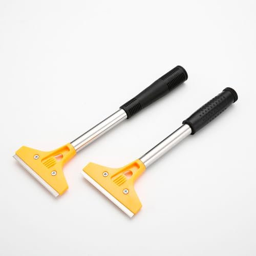Floor Wall Scraper, Paint Scraper, Long Handle Floor Wall Scraper Tool for Wallpaper and Floor Tiles, Adhesive Removal, 2 Pieces