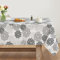 Artoid Mode Blumen Grau Dahlien Herbst Tischdecke 140x220 cm, Saisonnal Fall Fleckschutz Tischwäsche Küche Dekoration Urlaub Party Dekor