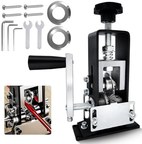 Manuelle kabelschälmaschine,Kabel Abisolierwerkzeug,Abisoliermaschine für 1,5-25 mm Kabel,2-in-1-Kabelabisolierer Manuell Oder Elektrisch,zum Recycling von KabelabfäLlen (Feder-Aluminium-Legierung)