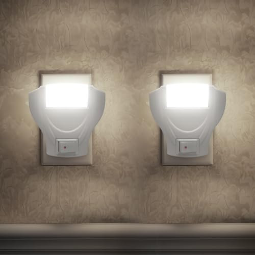 EXTRASTAR Luce Notturna Bambini, 2 Pezzi 6500k Luce Notturna Da Presa, Plug And Play,Sicuro Ed Ecologici,luce Led Lampada Notturna Per Corridoio, Cucina, Scale, Cucina