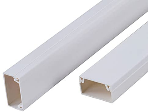 Cable Trunking,Wall Tv Wires Protection Cover, Square Paintable Cable Trunking Self Adhesive/Grey/39 * 19Mm(White,20 * 10Mm)