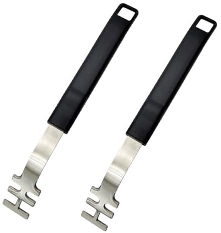 2Pcs Grate Lifter Tool Heat Resistant Grill Grate Lifter Anti Scald Cooking Grate Lifter Tool Bakeware Starter Charcoal BBQ Camping Charcoal Grill Hook Pot Holder Gripper for Outdoor Barbecue Grill